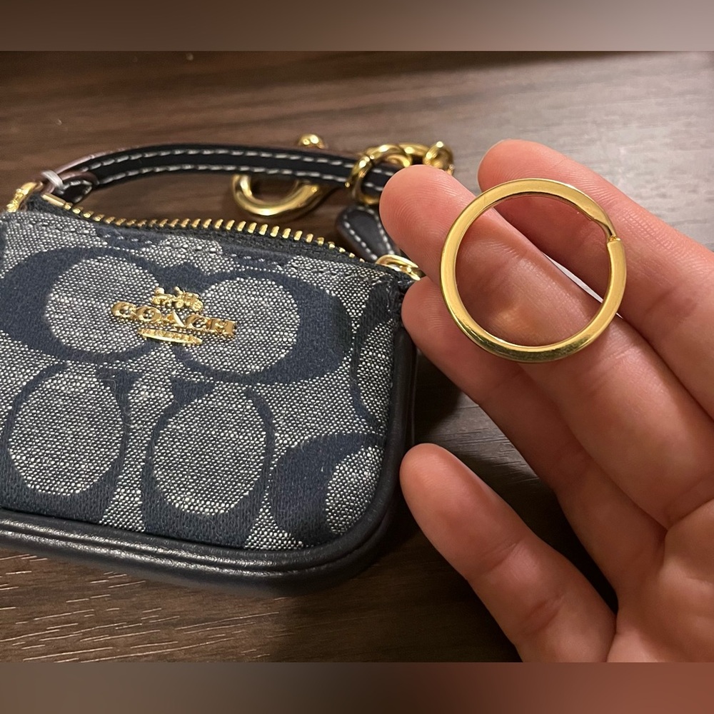 Coach MINI Denim Bag Charm! - Picture 7 of 7